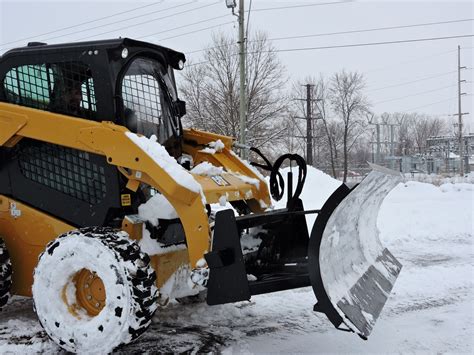 skid steer snow plow attachment